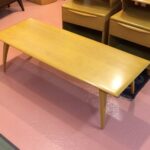 $475 1505 cocktail table redone Wheat 50" x 22"