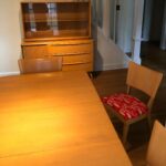 Tambour buffet/china refinished in Orange Champagne  sold 1542