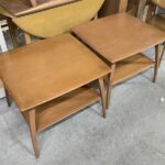 pair of Champagne M1503 end tables