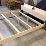 Full to King conversion in progress, side rail and footboard profiles yet to be cut.