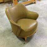 M345 tub chair in original vinyl