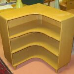 M322 Corner bookcase  redone Wheat