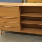 M328 Desk bookcase redone Champagne