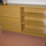 M328 Desk/bookcase redone Wheat