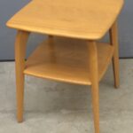 $550 337 Lamp table redone red Wheat