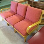 Refinished Wheat and reupholstered 367