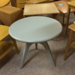 $525  32" around, 26 high M393 Center table in gray lacquer
