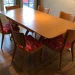 Chairs and table refinished in Orange Champagne