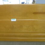 full bed in refinished Wheat