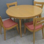 M950 round table and 4 side dogs redone Wheat