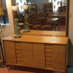 Trophy double dresser in very good original Wheat $850 Trophy