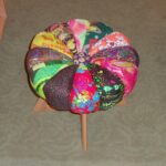 Sculptura pouffe reupholstered