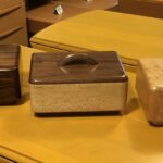 Made with Mirado (Brazilian Rosewood) $275.  Sycamore bottom with Walnut top $225.  Quilted Maple (sold)$275, all with a clear finish. Jewelry boxes