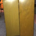 another color difference. These are factory Wheats. The left version is a late fifties/early sixties color.