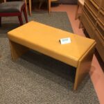cocktail table or vanity bench refinished Wheat.