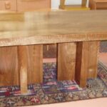 Double pedestal Walnut table