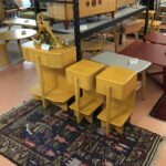 Hall table and Custom Skyliner nightstands