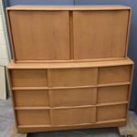 Sculptura deck top on dresser in original excellent Champagne decktop