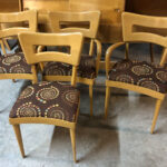 Original Wheat. Very good/excellent condition. Fabric is excellent. $1300  sold Pair of sides and arms chairs