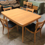 Large extension table redone Champagne $1600  sold M789
