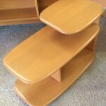 3753 surfboard table. Redone pink Champagne