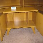 record cabinet redone Wheat