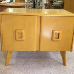 Reproduction record cabinet in Wheat record cabinet