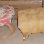 pouffe and Encore vanity bench