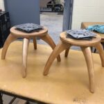 redone Natural pair of pouffe bottoms
