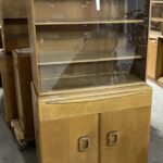 previously refinished "Natural". The wood was not sanded down to fresh wood so some of the old color and patina remains.