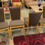newly refinished and reupholstered.