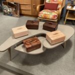 From top left: Two Walnut, $255 each. Beech, $205. Mirado, $295 and Curly Maple, $255. Prices do not include shipping.