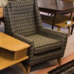 New upholstery and refinished legs in Wheat. $1850