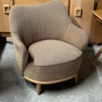 $850 as is. $1600 reupholstered with your fabric and wood refinished