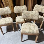 newer upholstery but the wood needs to be refinished. $600 as is. $1200 refinished.