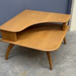 original excellent Champagne. 32 x 32 x main shelf is 14 1/2 high, top is 21 1/2 high. $450