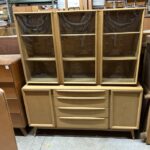 Platinum 1547 bubble glass china on 1543 buffet
