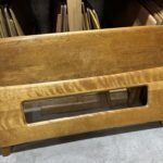 previously refinished with a penetrating stain. $450 as is $1150 refinished
